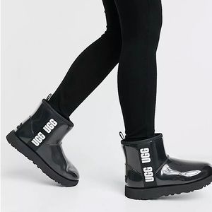 NEW Womens UGG® Classic Clear Mini II Boot - Black Size 8